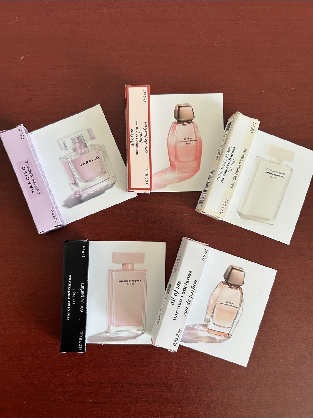 5 pieces Narciso Rodriguez samples